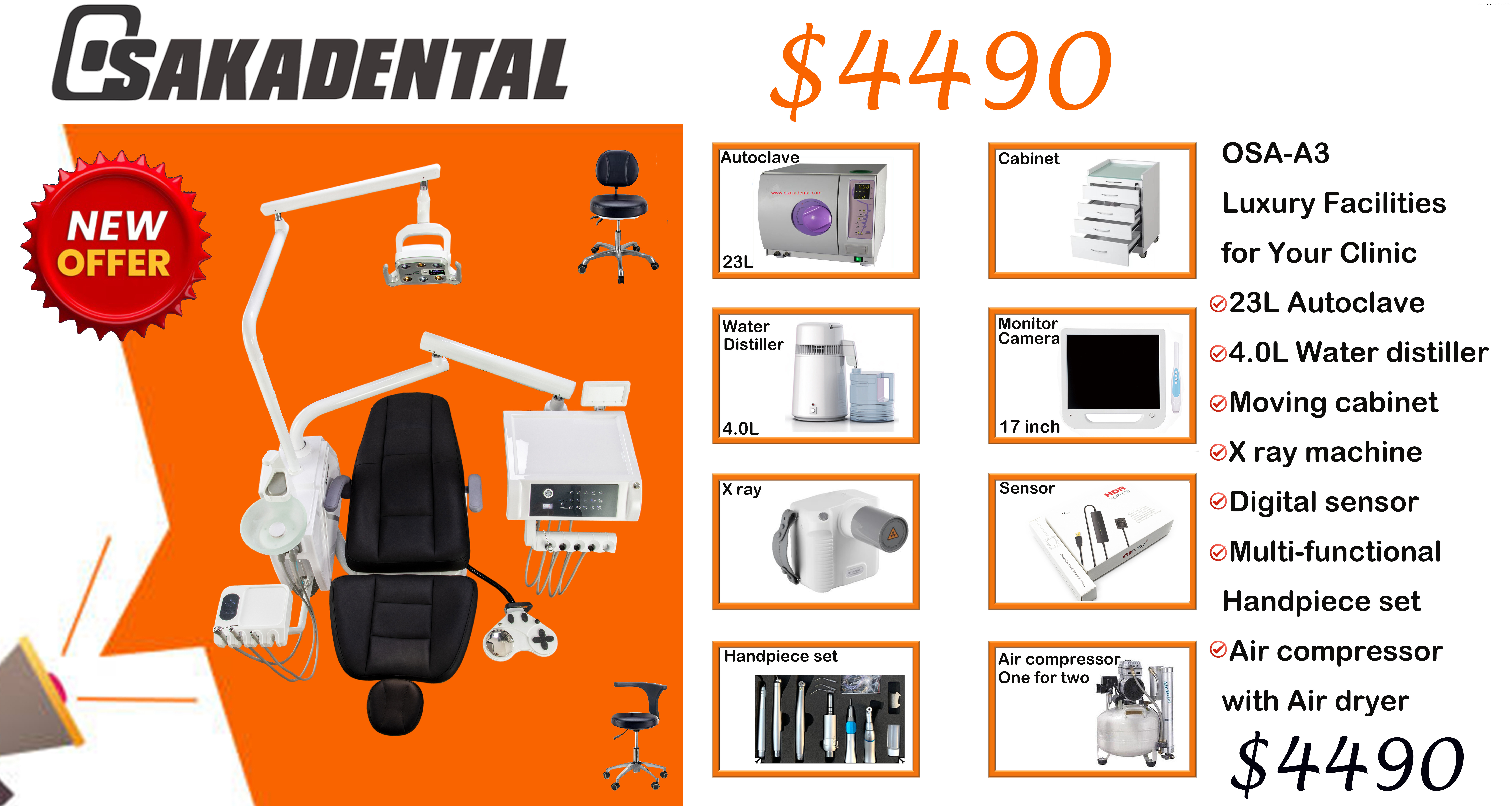 OSA-A3 Dental chair promotion 2025 Promotion fauteuil dentaire OSA-A3 2025
