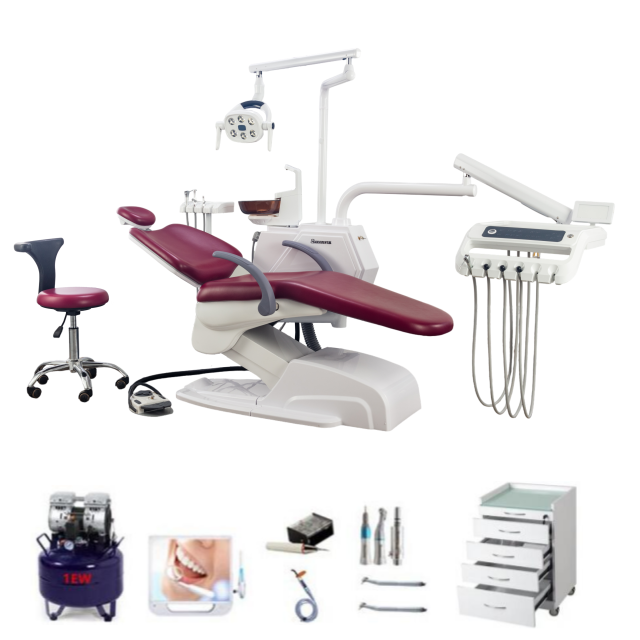Ensemble de fauteuil dentaire Big Seat avec armoire pour clinique