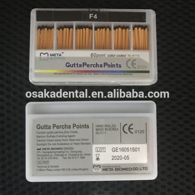 Points dentaires F1-F5 Gutta Percha