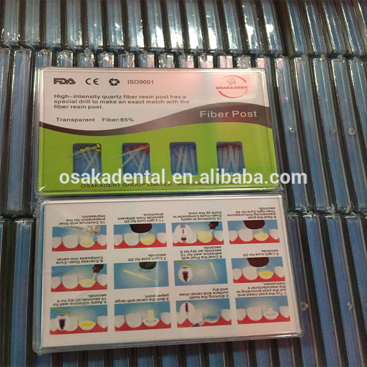Nouveau type de poteau de fibre de marque Oskadent pour le remplissage des dents