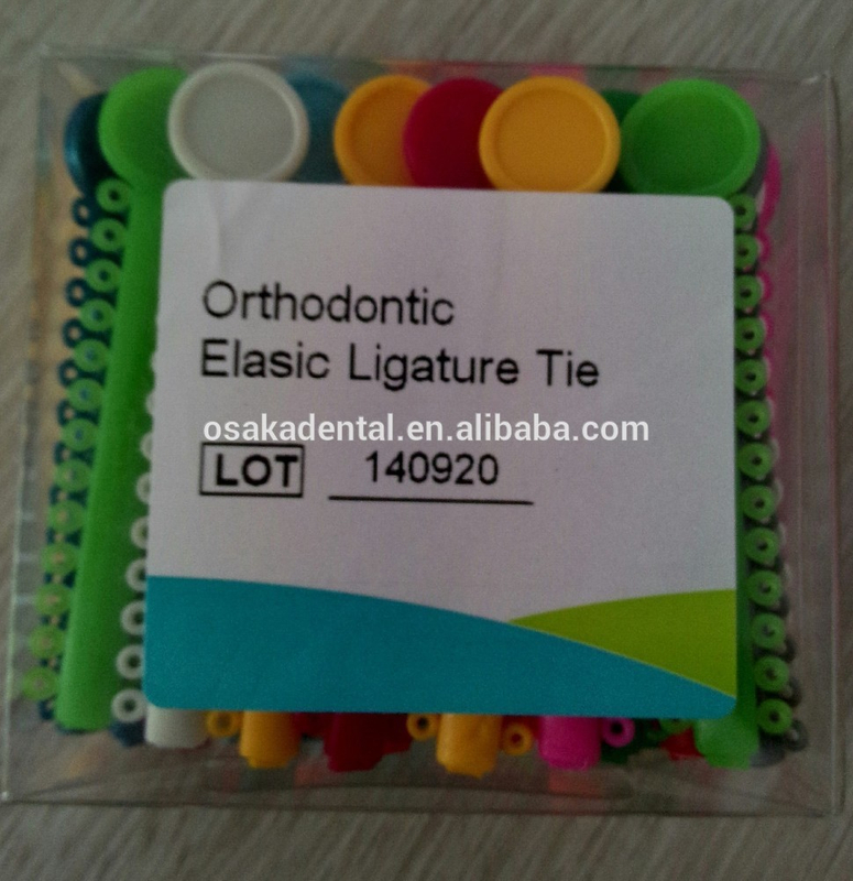 Cravate élastique orthodontique dentaire de ligature de belles couleurs avec du CE