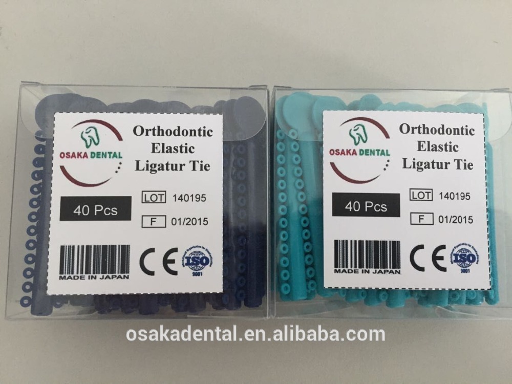 Cravate élastique orthodontique dentaire de ligature de belles couleurs avec du CE