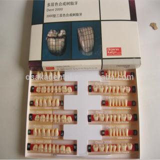 A Dental Heraeus 2000 Trois couleurs de couche Dents en résine composite