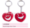 porte-clés en forme de cœur / sans dents / accessoires dentaires / produits culturels dentaires / accessoires dentaires oraux