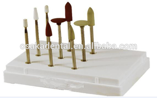 Kit de polissage de dents de polissage dentaire Kit de polissage de fraises diamantées Kit de fraise dentaire à faible vitesse Fraise chirurgicale dentaire HP0612