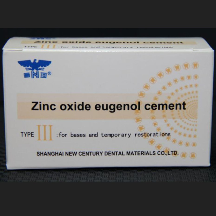 Un matériau dentaire Oxyde de zinc et ciment eugénol avec poudre et liquide