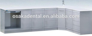 Cabinet médical de Cabinet dentaire d'acier inoxydable avec le type de poignée et le type de contact