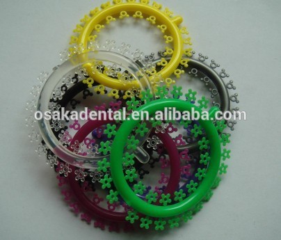 Cravate élastique orthodontique dentaire de ligature de belles couleurs avec du CE