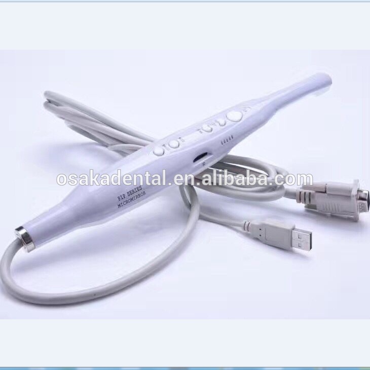 Moniteur blanc 17 pouces + caméra intra-orale dentaire avec support de moniteur VGA + VIDEO + US B +