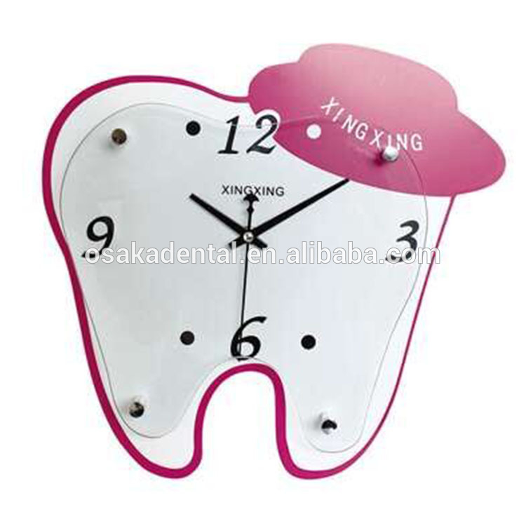 Horloge de forme des dents pour la décoration