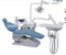 Chaise dentaire d'unité dentaire de contrôleur de pied fonctionnel de haute qualité approuvé par CE avec le tabouret de dentiste