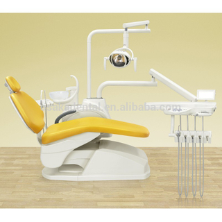 Chaises dentaires multifonctionnelles d'unité dentaire intégrale de CE Aprroved avec le cuir d'unité centrale