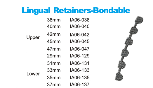 Dispositifs de retenue linguaux orthodontiques pouvant être liés