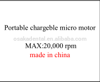 Micro-moteur portable rechargeable 20000 tr / min