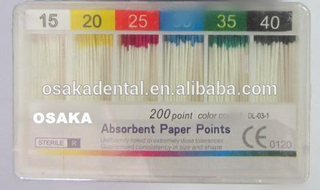 Pointes Gutta Percha / Pointes en papier absorbant / Matériel orthodontique