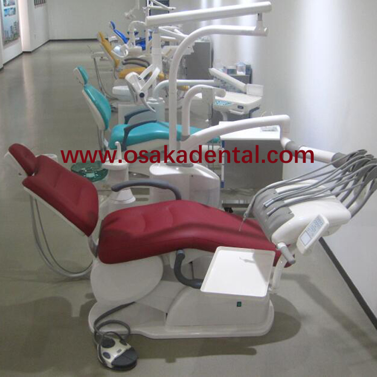 Unité dentaire chaise dentaire OSA-A6600 bonne qualité unité dentaire chaise dentaire avec 2 tabourets dentaires