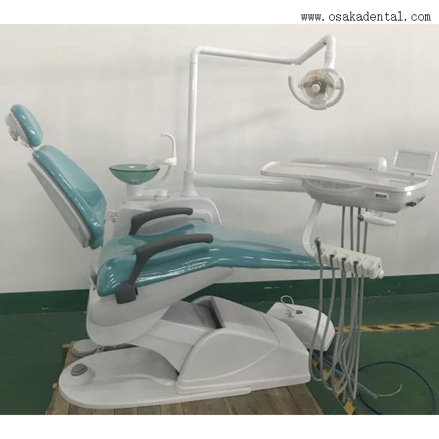 Unité de chaise dentaire économique avec lampe halogène OSA-4C