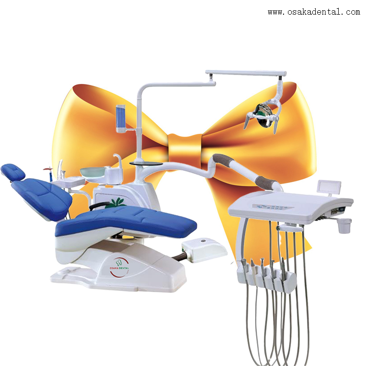 Unité de fauteuil dentaire OSA-1-68B avec couleur bleue et bras fort