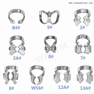 Clip de barrage en caoutchouc dentaire en acier inoxydable, matériel dentaire