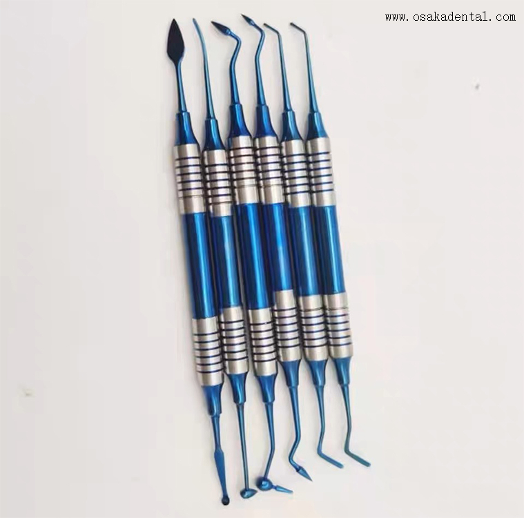 Instrument dentaire, outil de remplissage en résine Composite dentaire