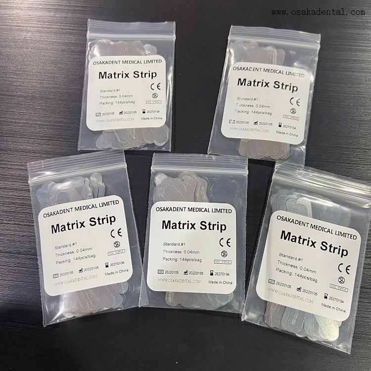 Bandes dentaires Tofflemire Matrix en acier inoxydable OSA-E30- 2B