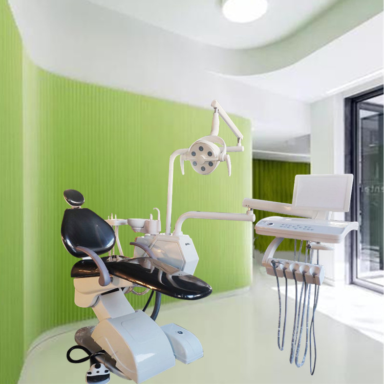 Unité de chaise de patient dentaire avec lampe à 6 LED et 3 mémoires