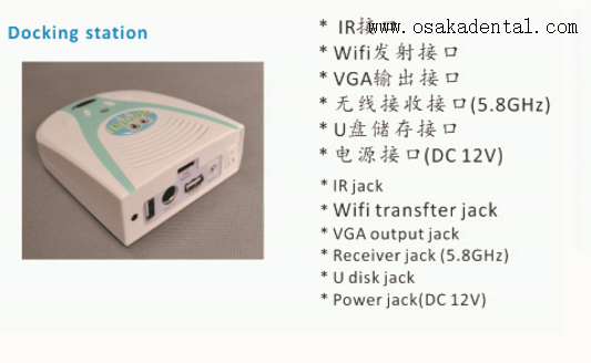 Caméra intra-orale dentaire haute résolution de 2,0 mégapixels avec sortie USB+VGA