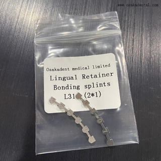 Attelles de liaison de retenue linguale orthodontique dentaire
