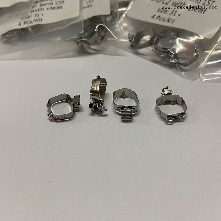 Accessoires orthodontiques dentaires, bande molaire dentaire avec taquet