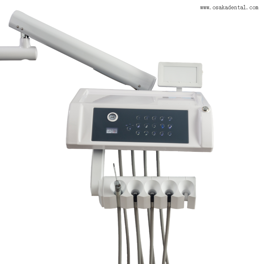 Unité dentaire de luxe avec système de commande à pédale multifonction 