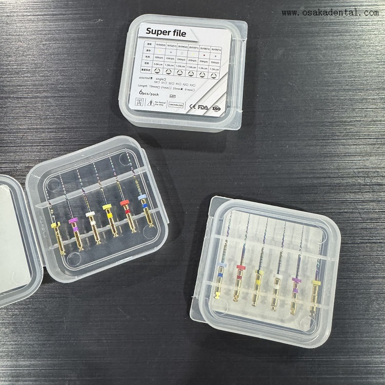 Fichiers dentaires superbes fichiers Endo Protaper colorés OSA-V3-C