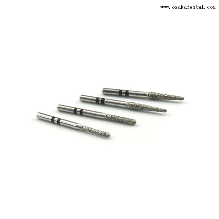 Fraises diamantées dentaires pour la préparation de zircone frittée