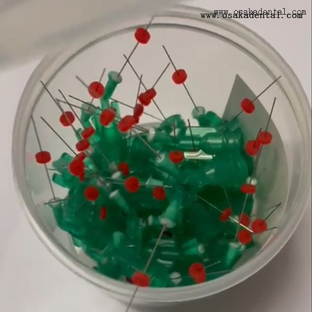 Kit d'aiguilles dentaires jetables à ventilation latérale avec spécifications 21G/23G/25G