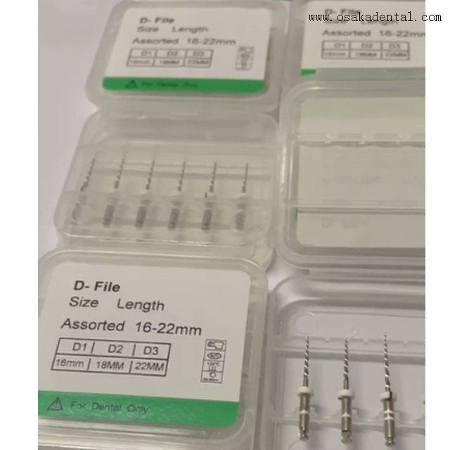 Utilisation dentaire de limes de retraitement endodontique résistantes à la séparation et à conicité élevée