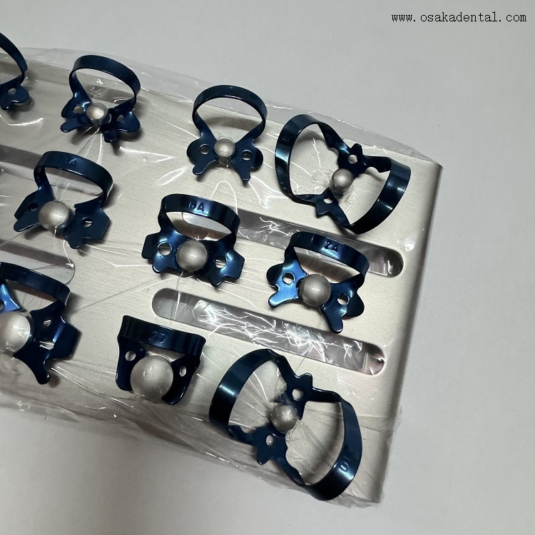 Clip de soins bucco-dentaires, support de barrage en caoutchouc