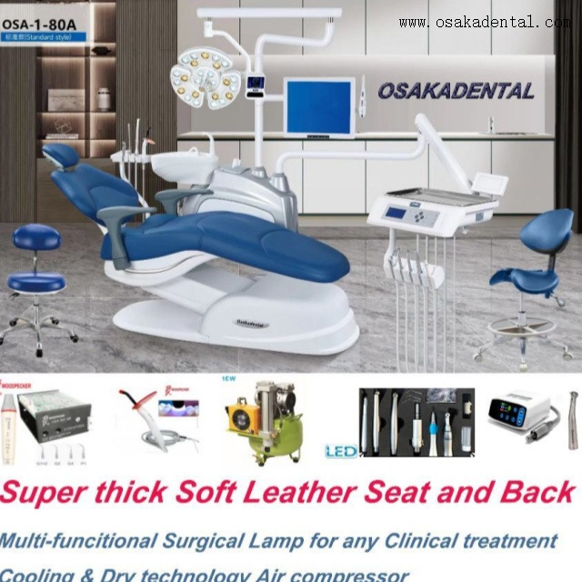 Ensemble de fauteuil dentaire en cuir souple super épais 