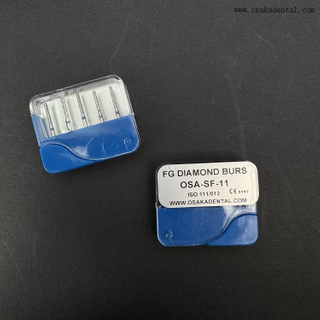 Fraise dentaire FG diamantée 5 pièces/boîte OSA-F656-T4, nouvel emballage