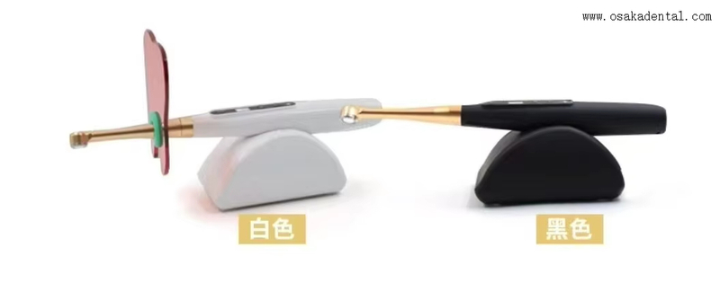 Lampe dentaire à polymérisation d'une seconde, couleur noir et blanc