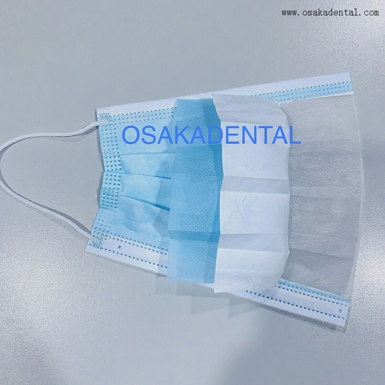Consommables dentaires jetables OSA-W30 de masque facial de 3 couches