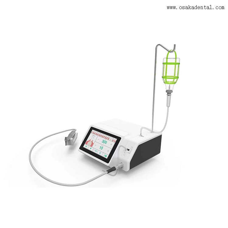 Machine d'implant dentaire avec contre-angle à fibre optique