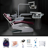 Fauteuil dentaire en cuir confortable avec unité de radiographie numérique 