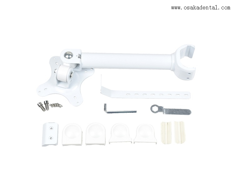 Caméra intra-orale dentaire à moniteur blanc de 24 pouces avec support de moniteur en métal OSA-950W-24