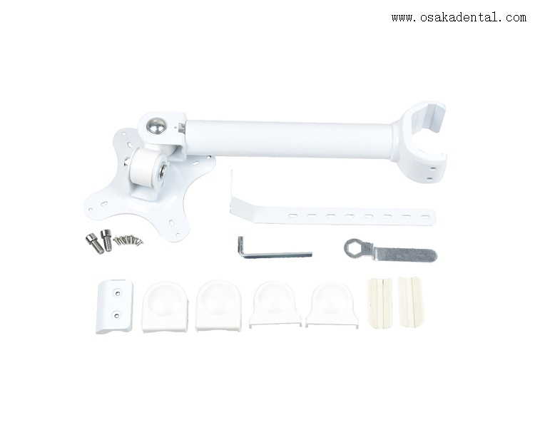 Caméra intra-orale dentaire à moniteur blanc de 24 pouces avec support de moniteur en métal OSA-950W-24