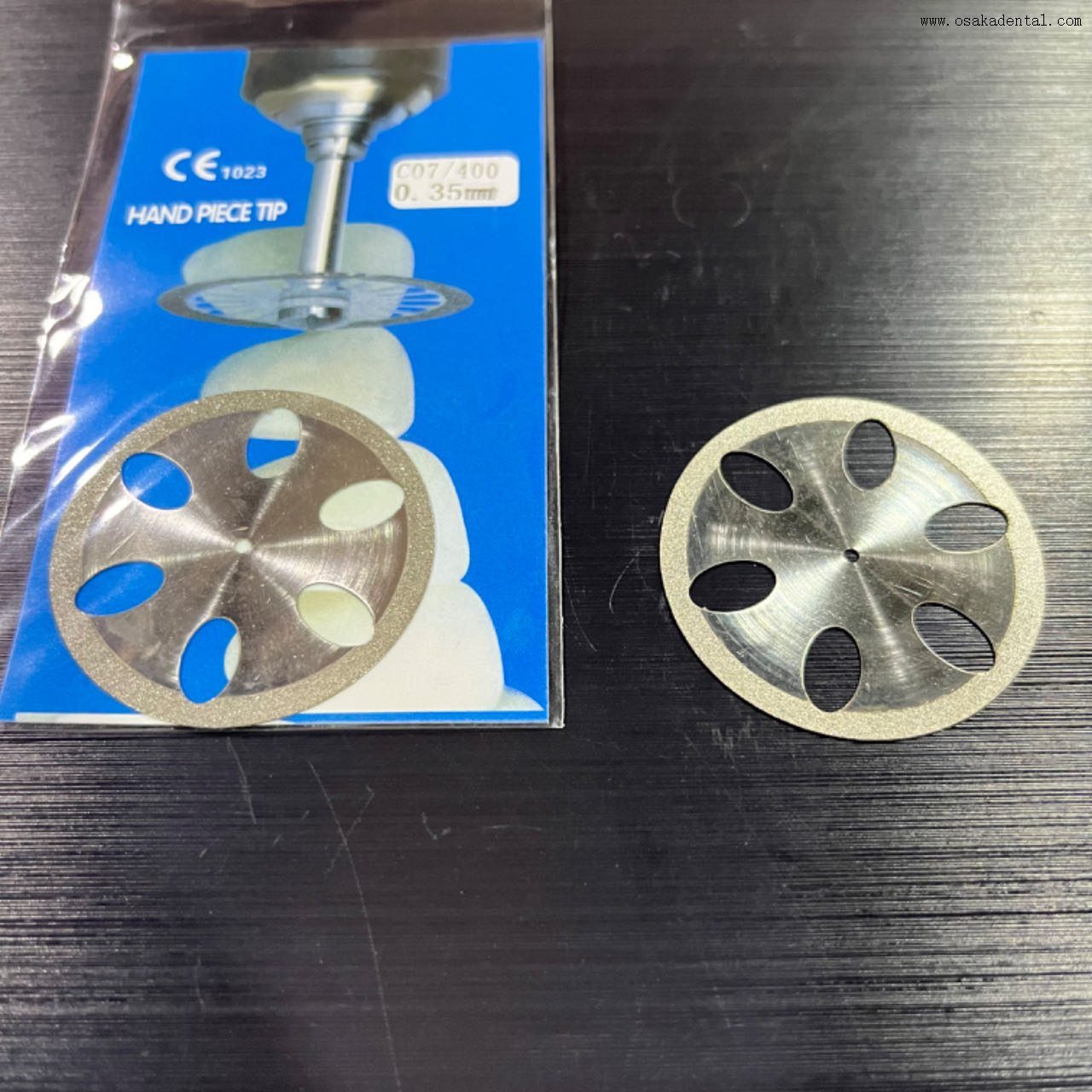 Disque de scie dentaire à meule diamantée de haute qualité, coupe et façonnage