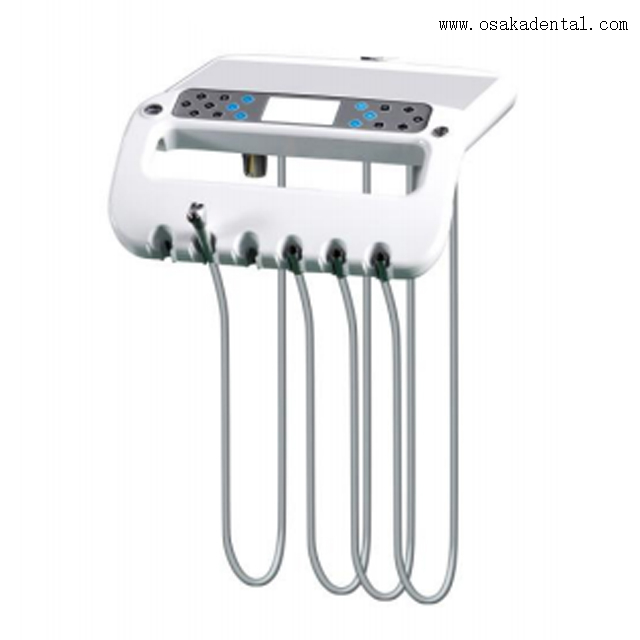 Fauteuil dentaire de couleur violette haut de gamme d'unité de fauteuil dentaire OSAKA avec machine de blanchiment dentaire et algiante dentaire