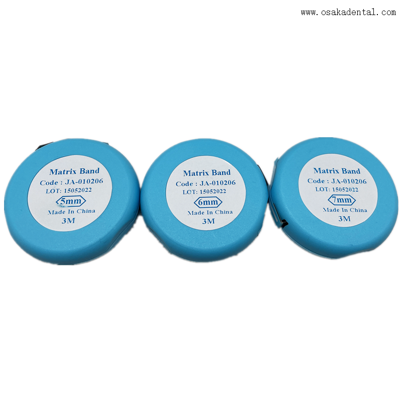 Bandes matricielles en acier inoxydable en rouleau