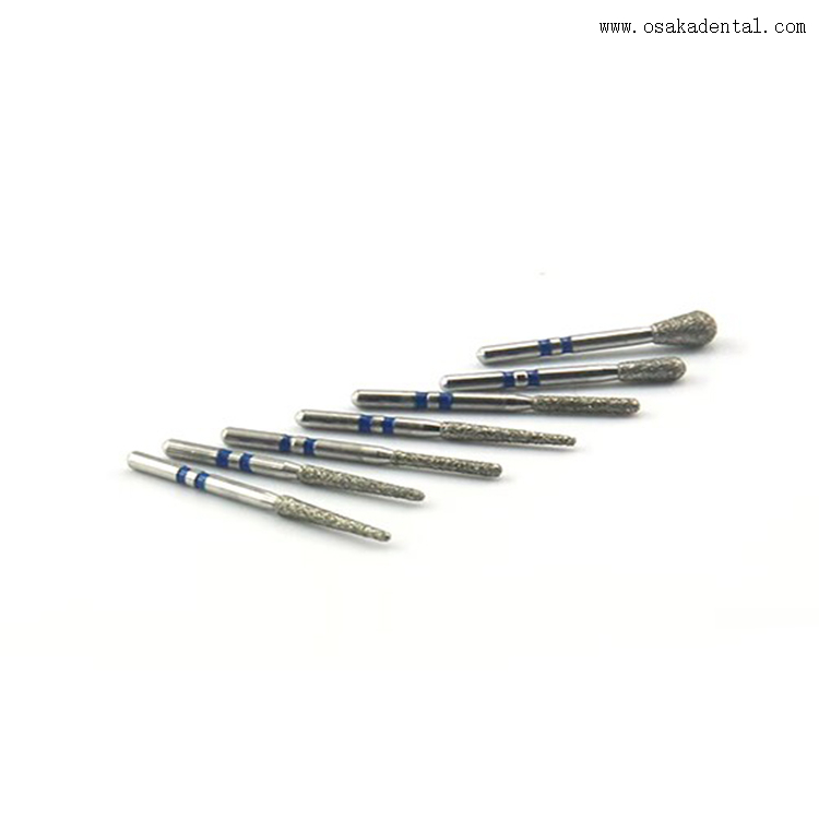 Fraises diamantées dentaires pour la préparation de zircone frittée