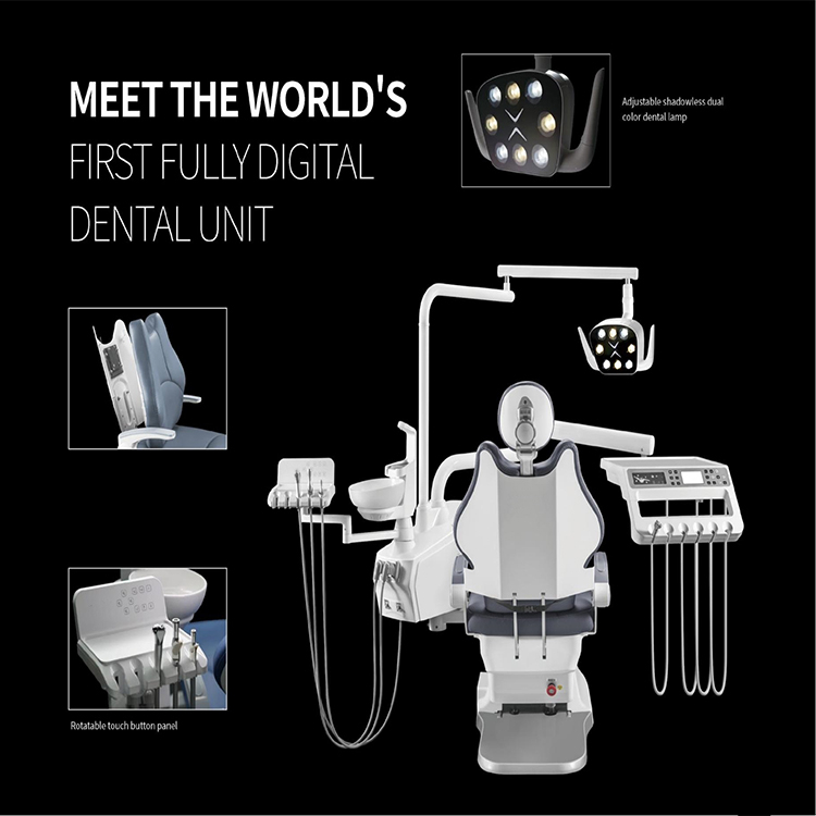 Fauteuil dentaire en cuir avec siège de grande largeur, solution parfaite pour une forte demande