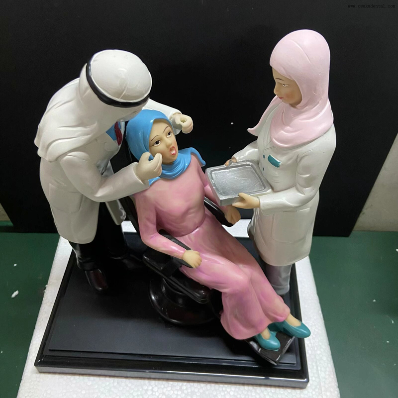 Modèle dentaire de précision avec matériau en résine, forme de modèle de dentiste pour la décoration de clinique dentaire