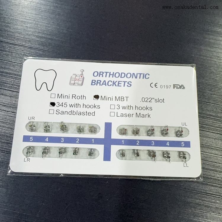 Support métallique collable monobloc orthodontique dentaire